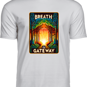 Koszulka premium „Breath is the Gateway” - Vibes Goods