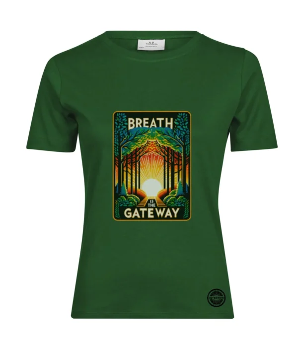 Koszulka damska „Breath is the Gateway” Stan : Obecność