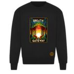 Bluza premium oversize 440 g „Breath is the Gateway” - Vibes Goods