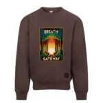 Bluza premium oversize 440 g „Breath is the Gateway” - Vibes Goods