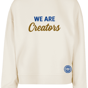 Krótka bluza damska 300 g „We Are Creators” - Vibes Goods