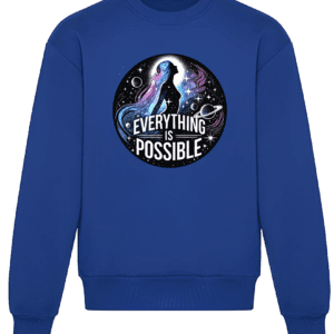Bluza premium oversize 440 g „Everything is Possible” - Vibes Goods