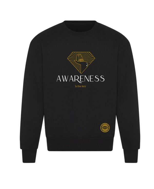 Bluza Premium Oversize 440 g „Awareness is the Key” – Vibes Goods