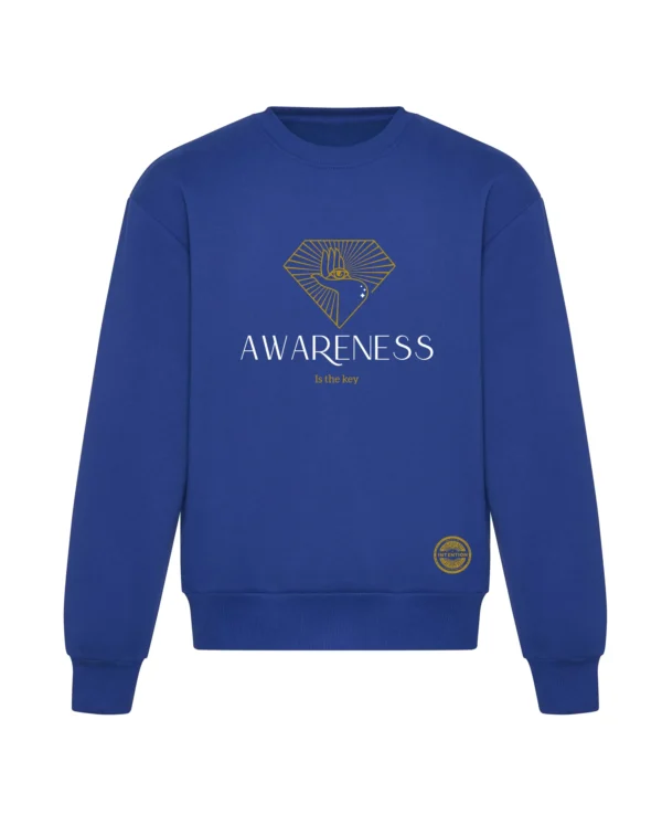 Bluza Premium Oversize 440 g „Awareness is the Key” – Vibes Goods