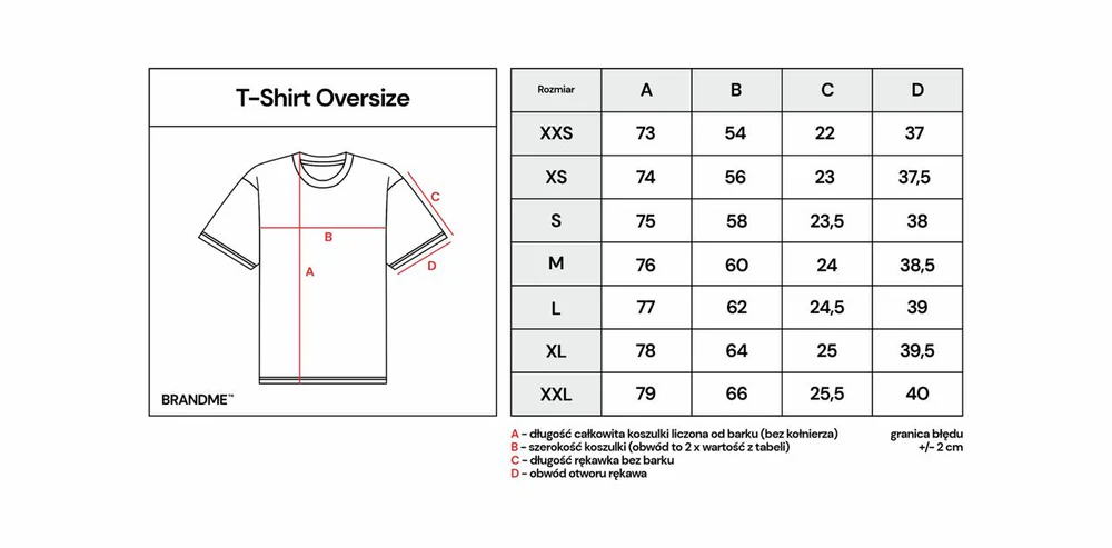 tabela oversize